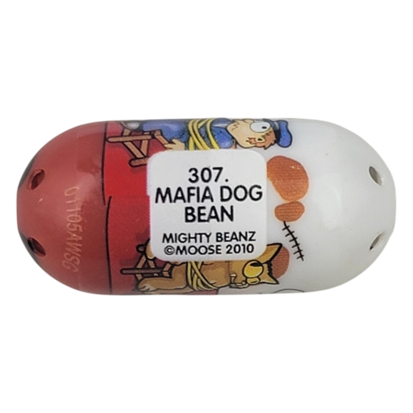 Mighty Beanz Mafia Bean Dog #307 Series 3 - Moose 2010 - Picture 3 of 4
